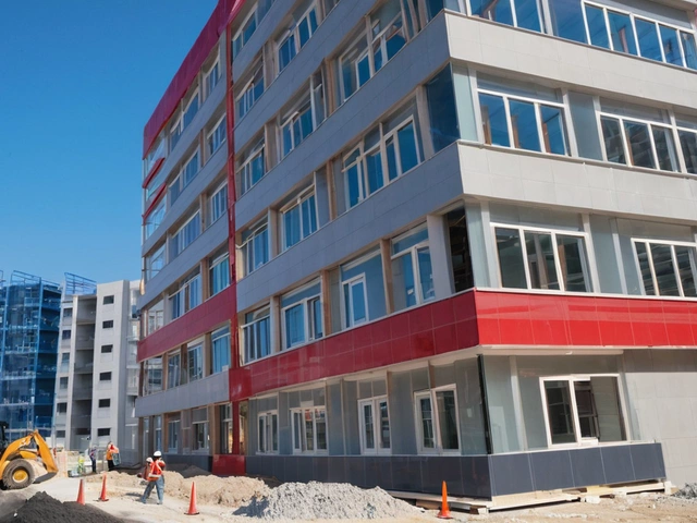 Строительство новой поликлиники в Мурино: работа кипит с участием 35 рабочих