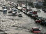 Крупное наводнение в Грузии 